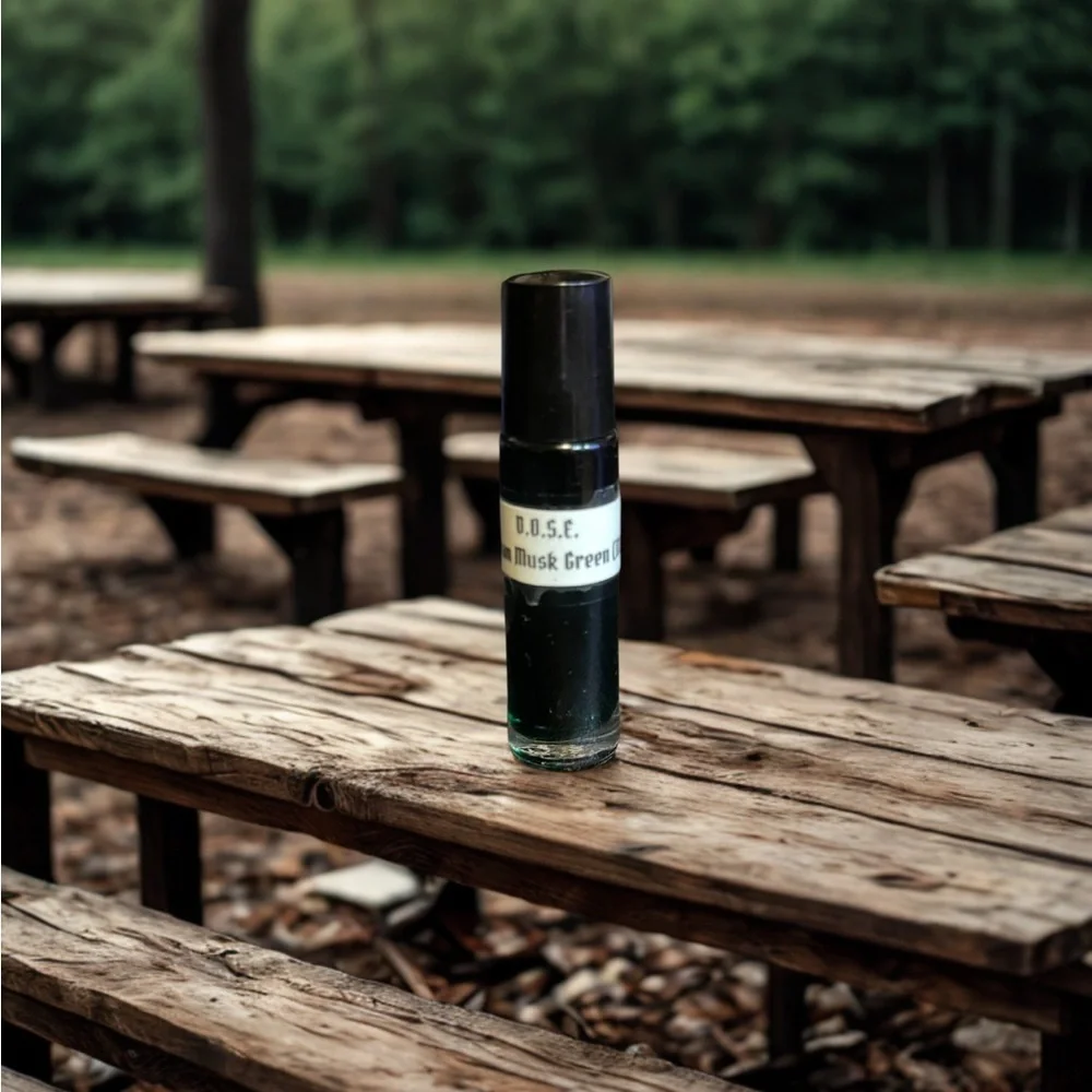 African Musk: Green (M) 1/3 Oz Roll On Fragrance Oil